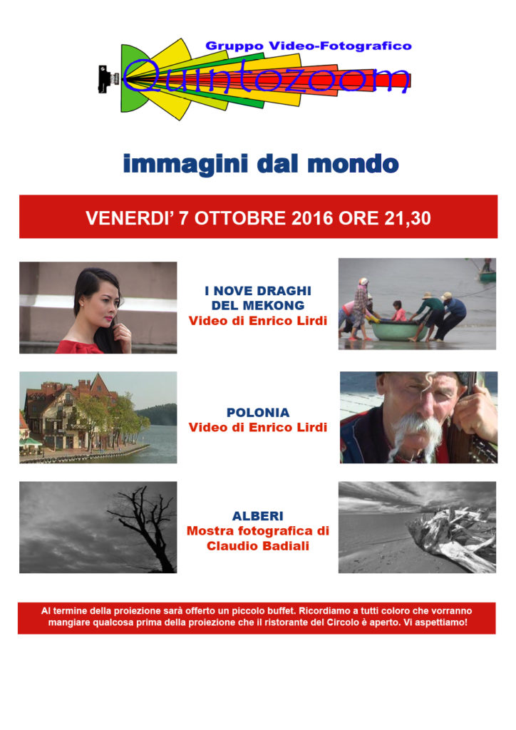 Serata Immagini Dal Mondo - Venerdì 7 ottobre 2016