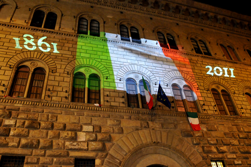 Quintozoom.com - Audiovisivo Giancarlo Giorgetti - foto scattate a FIRENZE durante i festeggiamenti per il 150 anniversario dell'unit D'ITALIA