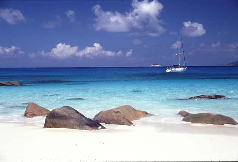 Isola di Praslin-spiaggia Anse Lazio
