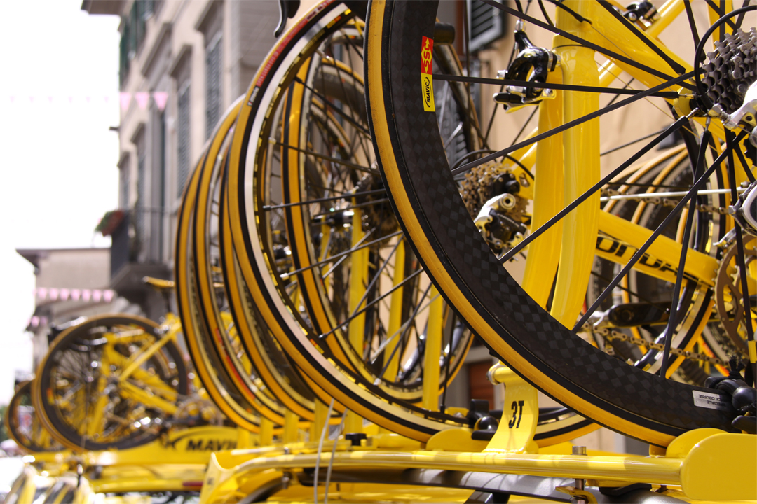 Biciclette da corsa in occasione del Giro d'Italia  