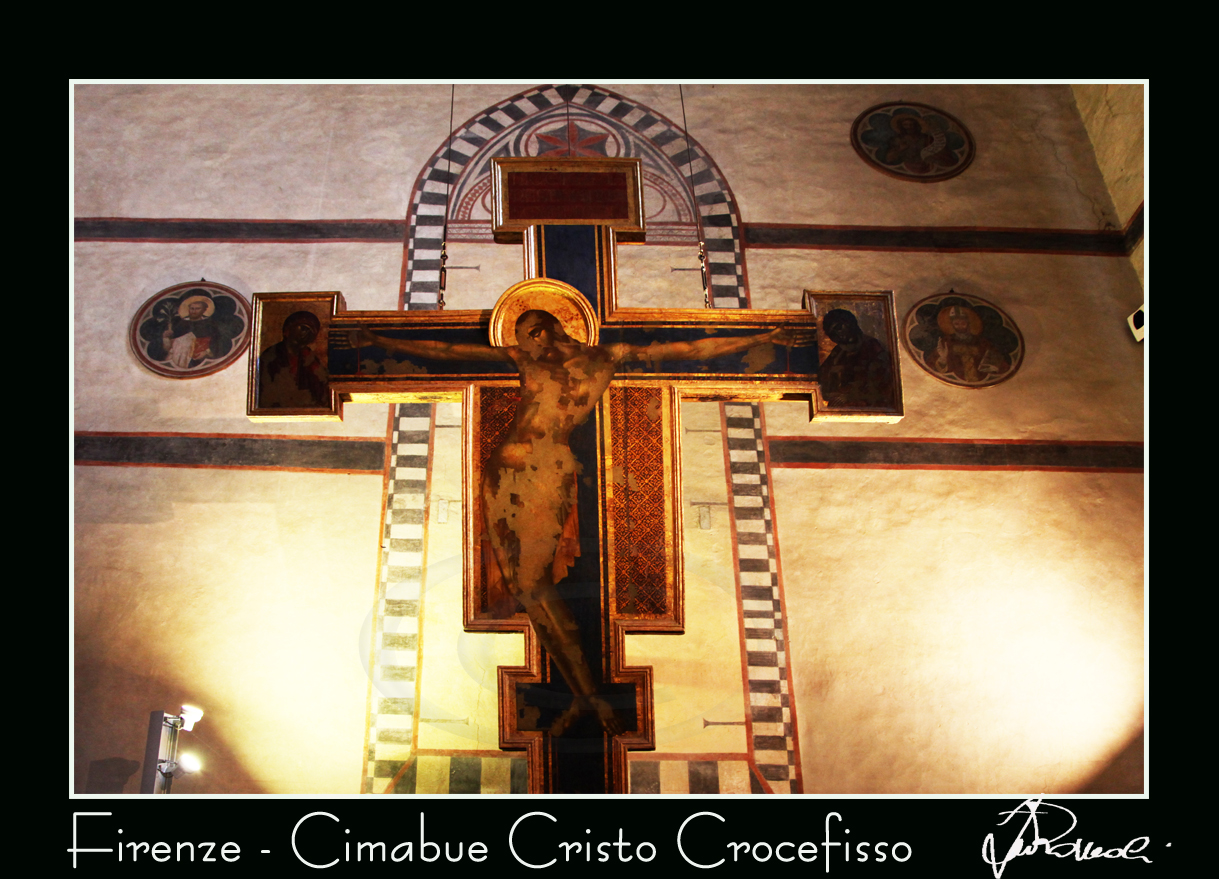 Firenze Basilica di S. Croce 
Cimabue -Cristo Crocefisso 
